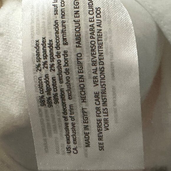 Gloria Vanderbilt Womens Amanda Capri Pants White Size 14 NWT Beachy Summer - Picture 8 of 12